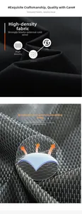 Detail of high-density windproof fabric and breathable mesh lining for outdoor vest