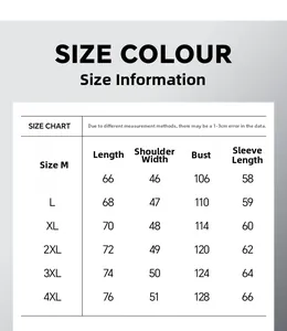 Größentabelle für lässige Herren Businessjacke mit Maßen von Größe M bis 4XL