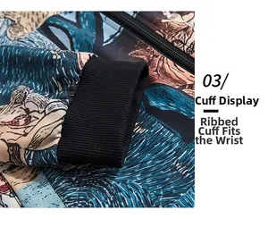 Detail of ribbed cuffs on 3D printed hoodie ensuring a comfortable fit on the wrist