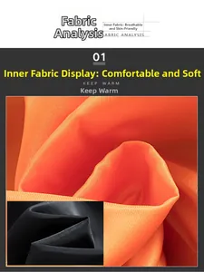 Détail macro de la doublure orange respirante pour veste de vol de style bomber