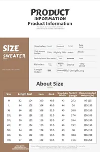 Detailed size chart for men outdoor winter fleece vest showing measurements from M to 7XL