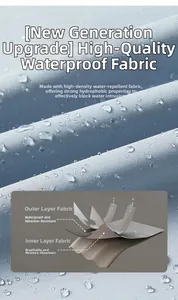 Detail of high-density waterproof fabric with dual-layer breathable and moisture-wicking technology