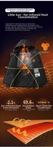 Detail of far-infrared heat-reflecting lining with honeycomb texture for winter jackets