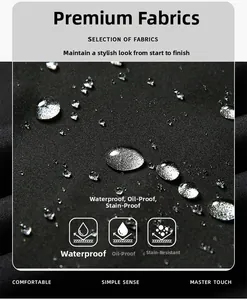 Makro-Detail des wasserdichten, ölresistenten und schmutzabweisenden Funktionsstoffs