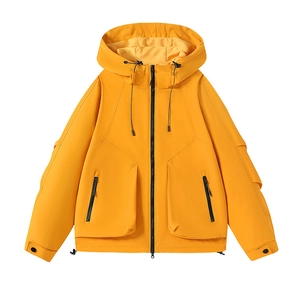 Men Women Outdoor Hooded Jacket Windproof Waterproof Breathable Lightweight Windbreaker For Hiking Traveling Spring Autumn Techwear Coat