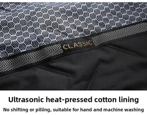 Detailed macro view of ultrasonic heat-pressed honeycomb lining for heat retention