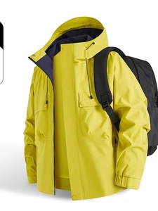 Unisex Outdoor Waterproof Windproof Hooded Jacket Casual Lightweight Shell Jacket For Hiking Camping Running Travel Women Men Outerwear