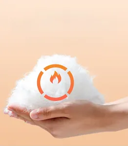 Detail showing the thick, washable down cotton filling with professional insulation padding