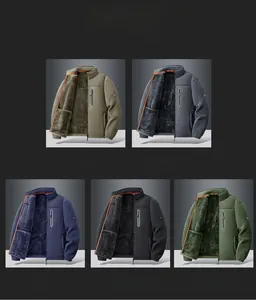 Detailed grid of outdoor fleece jackets in khaki, gray, blue, black, and green colors