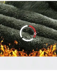Close-up of thick thermal fleece lining in a waterproof jacket for winter warmth