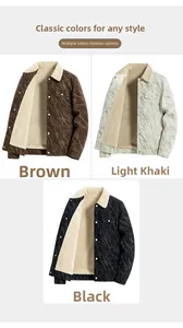 Comparaison détaillée des vestes en velours pour hommes en marron, kaki et noir