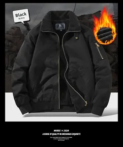 Detailed close-up of men's winter jacket showing thick grey fleece lining and warm collar