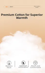 Macro view of high-loft synthetic insulation fibers for warm, lightweight men's winter jacket