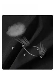 Macro view showing breathable waterproof fabric with heat dissipation tech for jackets