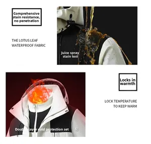 Giacca outdoor impermeabile e antimacchia con sistema di strati termici due pezzi