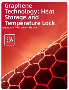 Detail of graphene thermal fabric with a honeycomb pattern for heat retention