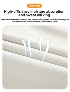 Detail showing breathable mesh lining with moisture-wicking technology for outdoor jacket