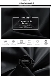 Detail showing breathable and non-iron polyester fabric texture for men's casual jackets