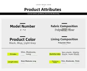 Detailed size chart and fabric specifications for men's 100% polyester jacket