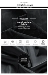 Detailed macro view of black jacket fabric with leaf pattern and breathable polyester lining
