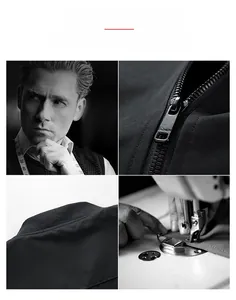 Detailed view of fashion bomber jacket with premium metal zipper and ribbed stand collar