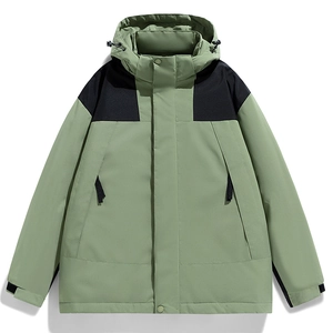 Giacca Imbottita Termica al Grafene da Uomo Invernale da Esterno Antivento Calda Parka Imbottita a Blocchi di Colore Cappotto con Cappuccio Casual