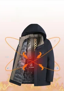 Detail of waterproof winter parka featuring silver heat reflective lining and windproof fabric