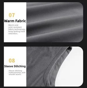 Detail of warm fleece lining and precise stitching on the armhole of this fishing vest