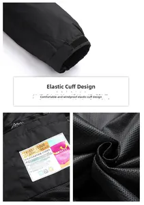 Detail of waterproof breathable fabric with adjustable velcro cuffs on outdoor jacket