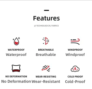 Details zu wasserfestem, atmungsaktivem und winddichtem Funktionsstoff der Outdoor-Jacke