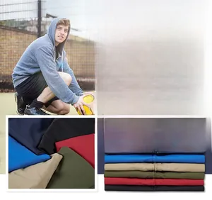 Men's hooded casual windbreaker jackets with full zip closure in multiple color options