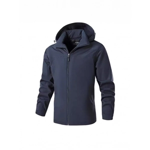 Giacca Imbottita in Cotone con Cappuccio da Uomo Antivento Calda Foderata in Pile Parka Invernale Con Cappuccio Rimovibile Cappotto da Escursionismo Alpinismo Casual Taglie Forti