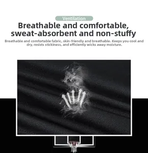 Detail of black sports shorts showing breathable mesh fabric and ventilation structure