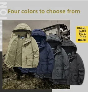 Outdoor-Windjacken in vier Farben mit Netzfutter und praktischem Multi-Pocket-Design