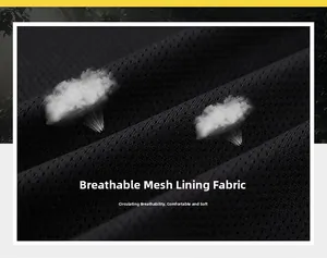 Makroaufnahme des atmungsaktiven schwarzen Netzfutters an der Outdoor-Windjacke