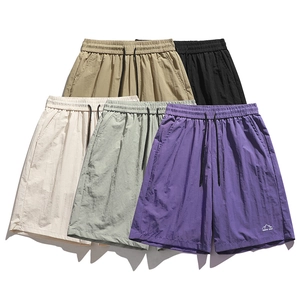 Men's quick-dry sports shorts with elastic drawstring waist in five colors