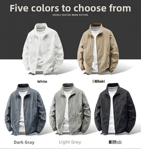 Détails de cinq couleurs de vestes d'extérieur respirantes avec texture de tissu