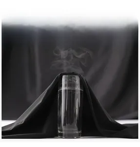 Close-up showing the breathable ice silk fabric with steam passing through for ventilation