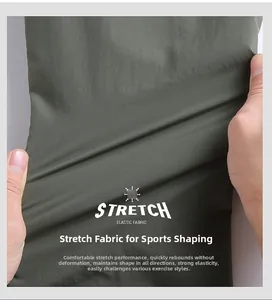 Détail du tissu extensible dans quatre directions avec haute élasticité et résilience