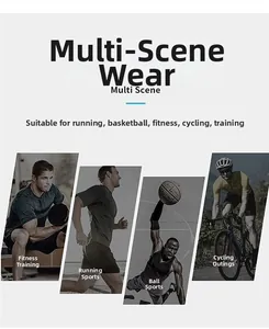 Veste de protection solaire pour fitness, course, basket et cyclisme en vue collage