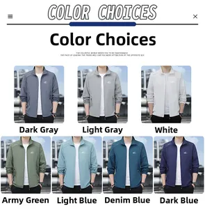 Detail view of various solid colors for lightweight UV protection sports jackets