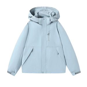 Unisex Waterproof Windproof Hooded Outdoor Jacket Polyester Lightweight Hiking Windbreaker For Men Women Spring Autumn Casual