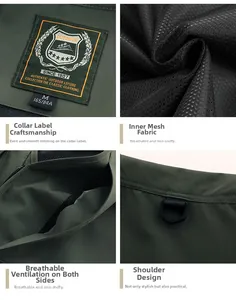 Funktionale Details der Outdoor-Weste mit Netzfutter, D-Ring und Reißverschlusstaschen