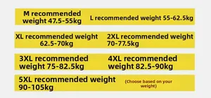 Size chart showing weight recommendations from M to 5XL for casual camo jackets