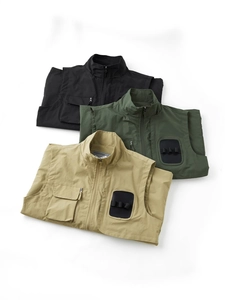 Men's outdoor multi-pocket utility vest in black, army green and khaki tactical styles