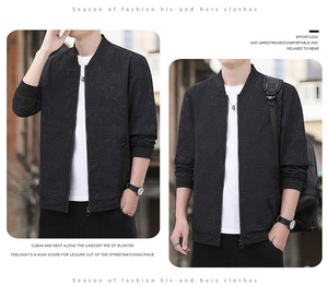Détail de la veste business pour hommes avec texture de palmier et col côtelé