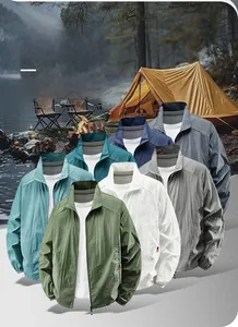Sélection de vestes d'été légères anti-UV respirantes en sept couleurs avec col officier