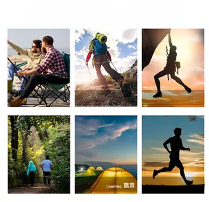 Outdoor jacket usage scenarios including hiking, climbing, camping and cross country runs
