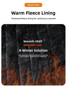 Detail of jacket inner lining with thick diamond-quilted fleece and thermal lock technology