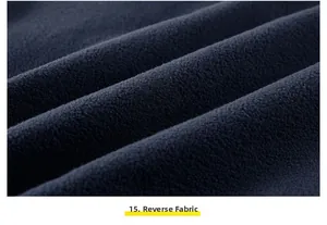 Close-up detail of the soft fleece lining on the outdoor multi-pocket cargo vest